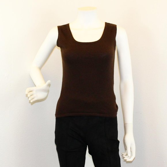 ESCADA Brown Cashmere Top (Size XS) #26266